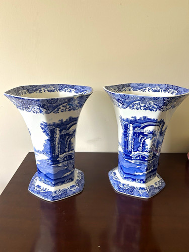 Spode italian pair hexagonal - italian,