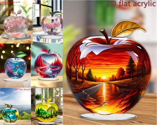 New apple figurine glass - apple,