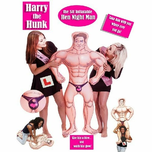 Inflatable man harry the hunk - man,