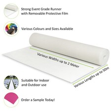 White Wedding Aisle Runner Carpet, Event Flooring, Marquee Carpet, VIP Entrance 