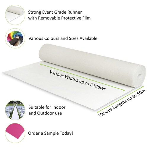 White wedding aisle runner - wedding,
