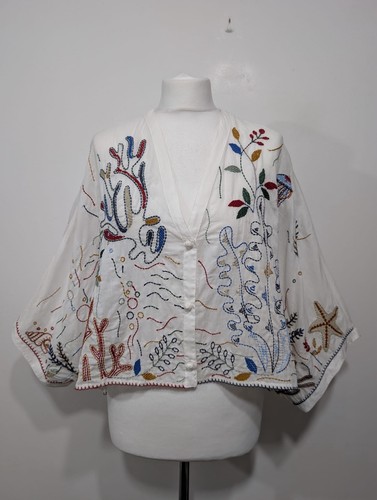 Zara cotton embroidered - zara,