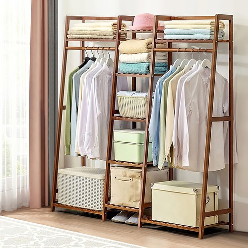 Heavy duty wooden - clothes, rail