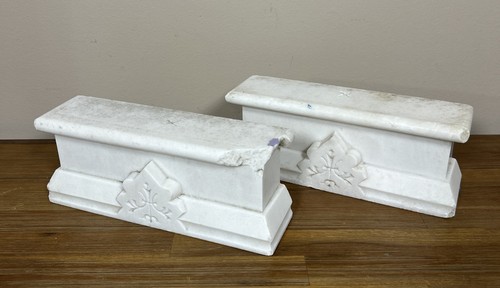 Vintage white marble carved - vintage,