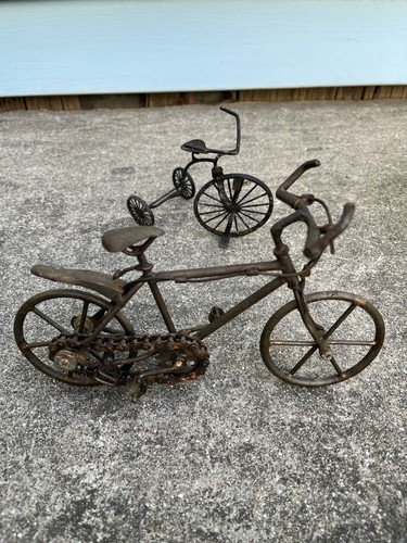 Vintage metal bike bicycle - metal,