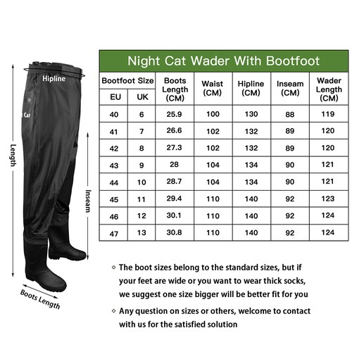 Waterproof waders with - with, storage