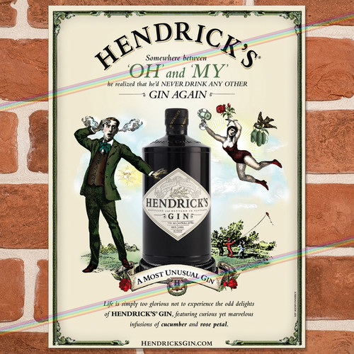 Hendricks gin metal - hendricks,