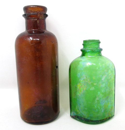 Vintage glass bottles - vintage,