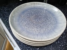 DENBY HALO SPECKLE DINNER PLATES X 4