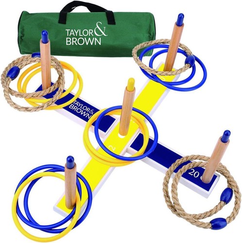 Wooden quoits garden game kids - quoits,