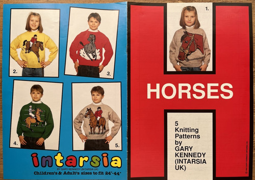 Horses intarsia sweater - horses,