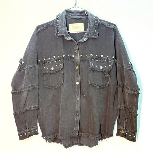 Zara woman studded denim - woman,