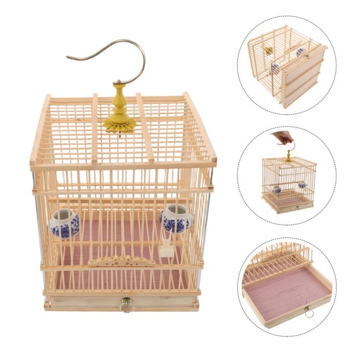 Vintage style bamboo bird cage - vintage,