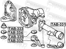 For FEBEST TAB-332 DIFFERENTIAL SUPPORT SILENT BLOCK TOYOTA LAND CRUISER 100 HD