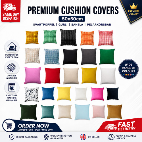 Ikea cushion covers - cushion, 50x50cm
