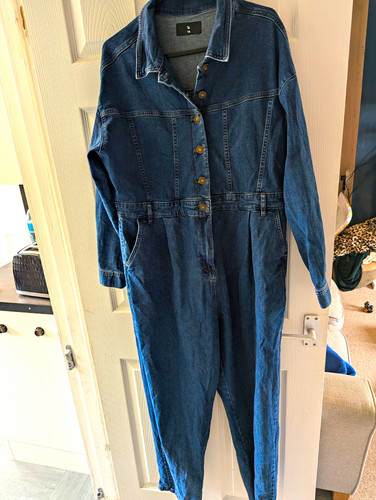 Blue denim boiler - blue, suit