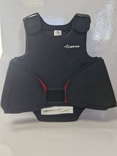 Fouganza Horse riding body protector safety vest black size 12/14 years