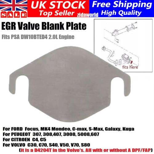 Egr valve blank plate for - plate,