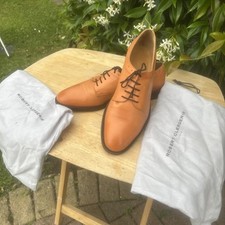 Robert Clergerie Paris Designer Orange Lace Up Shoes - Pre-owned