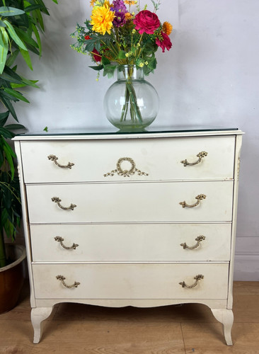 Vintage cream gold french - gold,