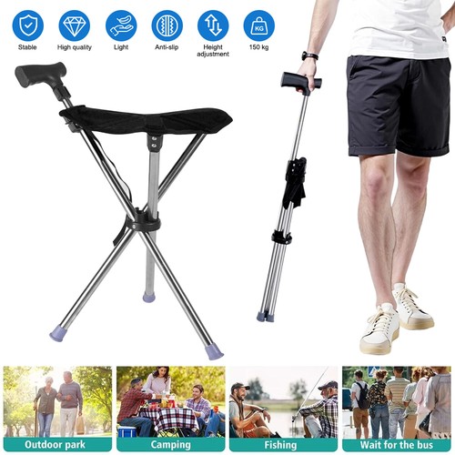 Folding walking stick - folding,