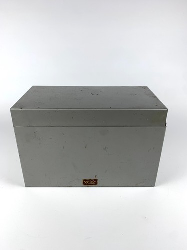 Vintage weis metal storage box - metal,