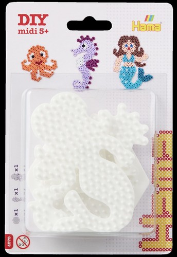 Small white hama pegboards - x3,