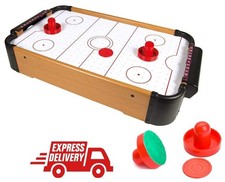 Air Hockey Table Game, Wooden Portable Table Toys Game for Kids