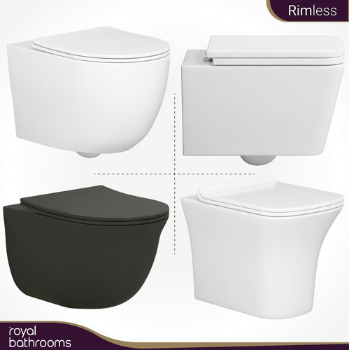 Bathroom wall hung toilet pan - bathroom,