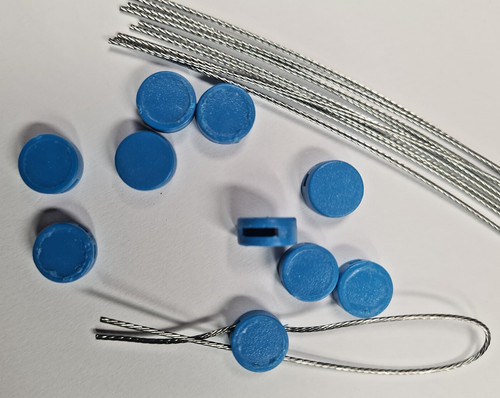 10x 10mm round plastic meter - 10mm,