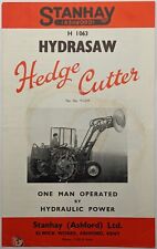 Stanhay Brochure For Hydrasaw Hedge Cutter, c 1950's - Spectacularly Dangerous!