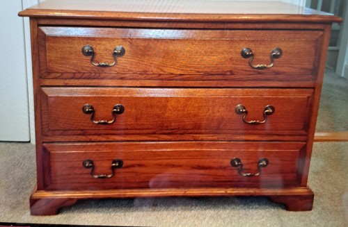 Antique solid oak chest - oak, 3