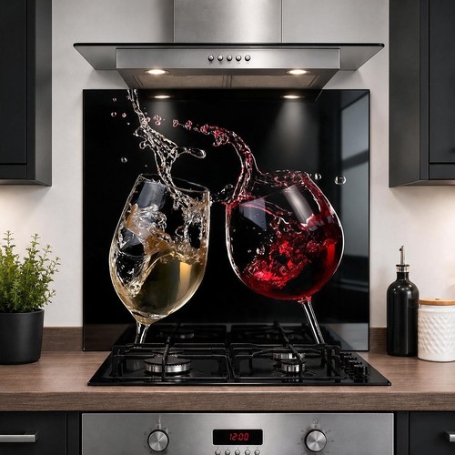 Printed glass kitchen - printed,