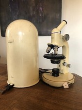OLD MICROSCOPE " WILD HEERBRUGG, SWITZERLAND " 