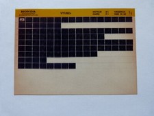 Microfiche Honda Motorcycle