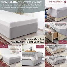 Luxury FAUX SUEDE Divan Bed Base WRAP Frame Cover Valance Elasticated Easy Fit