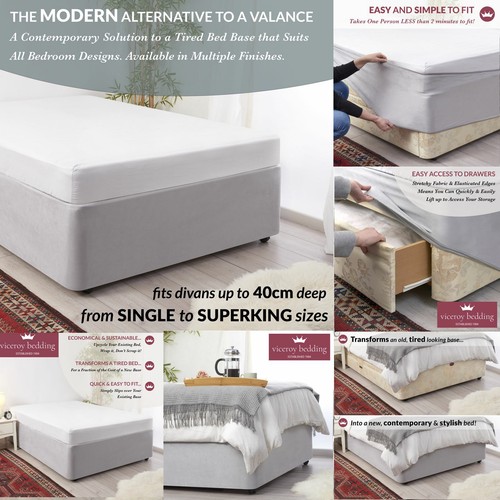 Luxury faux suede divan bed - faux,