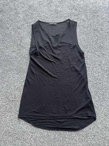 Zara black sleeveless top - black,