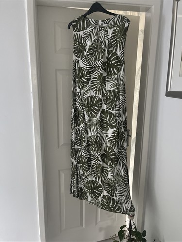 Wallis palm print - print, maxi