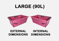 Plastic Pink Tub 90L Multi