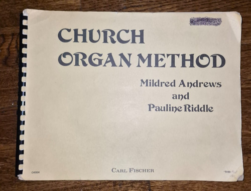 Church organ method mildred - by,