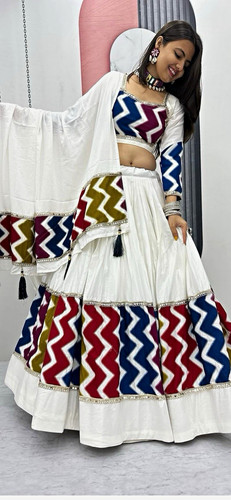 Women multi zigzag lengha - women’s,