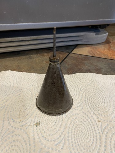 Old oil can dispenser - can,