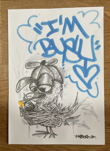 Original graffiti art print - , a4