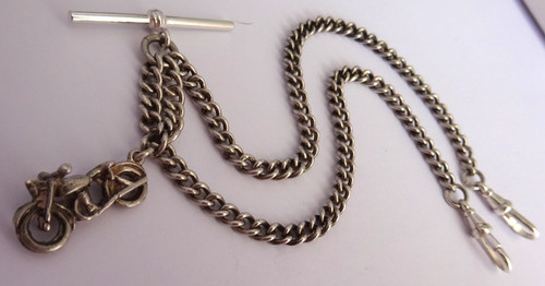 Antique solid silver - , double