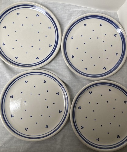 Studio pottery blue patterned