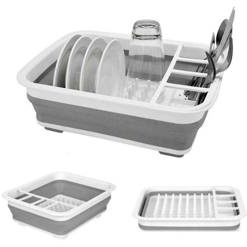 Large collapsible dish - large, drainer