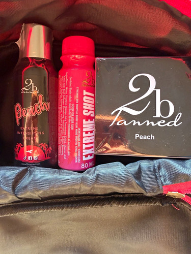 Tanned peach scented sunbed - 2b,
