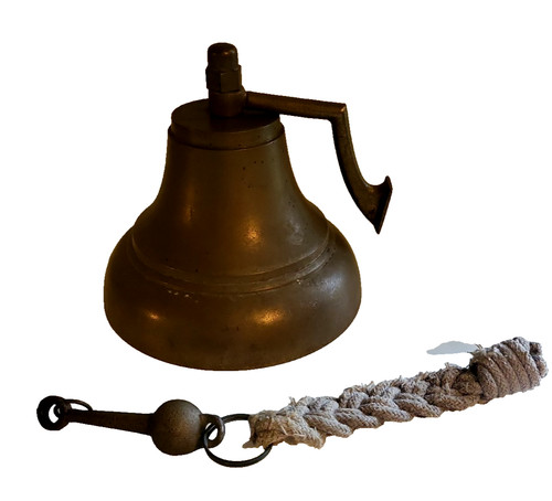 Vintage brass bell - brass,