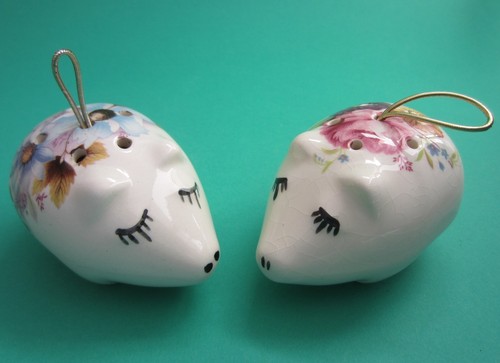 Vintage pig pomanders - vintage,